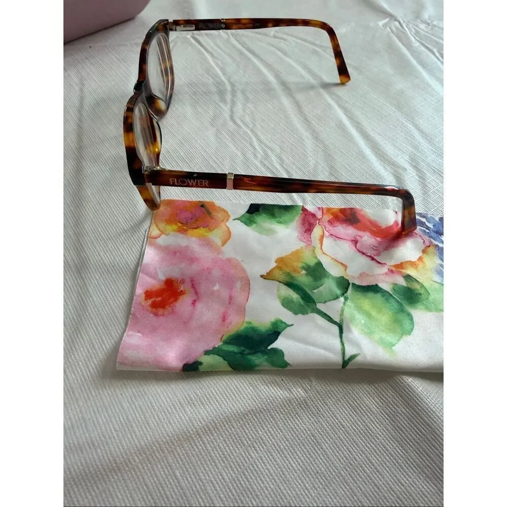 FLOWER EYEWEAR 6004 215 TORTOISE 51/18/140 FLEX HINGE EYEGLASSES FRAME